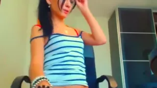 CocoChoco: brunette in red lingerie