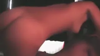 Small titted brunette girl has cowgirl and missionary sex and swallows