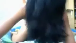 spanish girl missionary, cowgirl and doggystyle sex with her boyfriend  in the bedroom ends in a belly cumshot