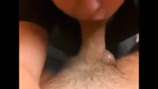 student gives her boyfriend  some deepthroat action in her dorm