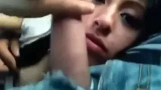 Sucking the neighbor boy on the backseat of the car