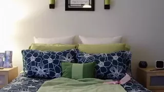 Super hot brunette girl teases naked and masturbates with a toy