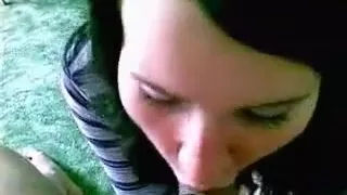 Teasing girl makes her man moan of joy with a pov blowjob