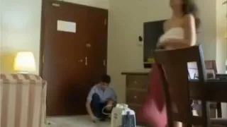 Trolling the delivery guy naked compilation