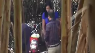 Voyeur busts an old man fucking a streetslut in the bushes