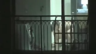 Voyeur captures the asian neighbors having sex in their apartment