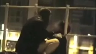 Voyeur tapes a partyslut fucking her one night stand on the pier in public