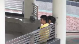 voyeur tapes an asian girl fucking her boyfriend  in public