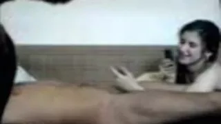 voyeur tapes himself having missionary and cowgirl sex with his ponytailed girlfriend 