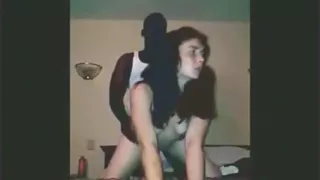 White college slut has a sex experiment with a black classmate