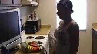 Amazing homemade clip with me invading my GF's pussy from behind