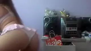 ass-shaking solo action with my girlfriend  wearing a miniskirt