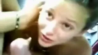 Cute petite girlfriend is happily gobbling my big cock