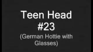 Fair-haired skank manages to milk my cock dry in her mouth