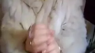 Freaky British wife with glasses blowing my cock on POV amateur tape