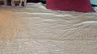 Hot punk babe with sexy makeup spreads her legs on webcam