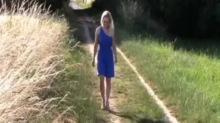 Lewd blonde sucks her BF's big cock and then she rides it like a cowgirl