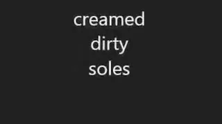 My sexy lover rubs my hard cock with her dirty feet