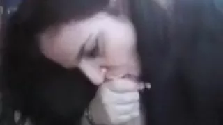 Fieses weißes BBW Bimbo isst meinen weißen Schwanz, um etwas Sperma zu bekommen