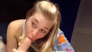 Slim coed with perky tits is riding my juicy prick in cowgirl position