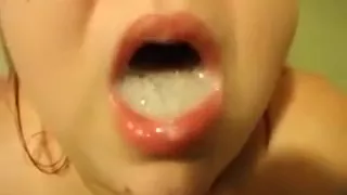 SSBBW girl sucks my black cock with great enthusiasm