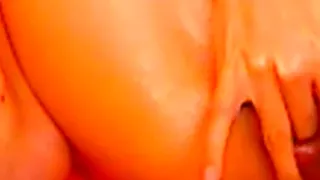 Terrific anal toying solo scene with me testing my big new dildos