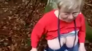 This granny is definitely not shy and she knows how to give good head
