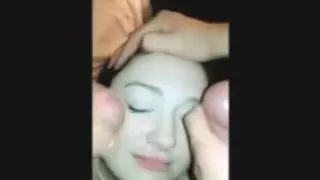 Hausgemachte Swinger Double Facial Compilation