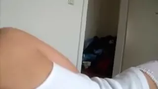 Blond broad tasting dick head