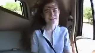 Betty is picked-up by a lovers males in a SUV