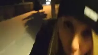 Winter backyard oral with captivating beauty