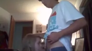 Brunette Hair gal sucks my sausage previous to I nail her from behind