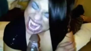 Corpulent hotty is engulfing chunky dark shlong