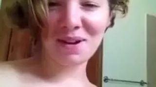 Cold ice makes my snatch juicy and slutty