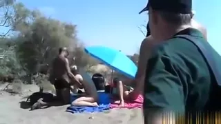 Filmed this sexy interracial outdoor trio group-sex