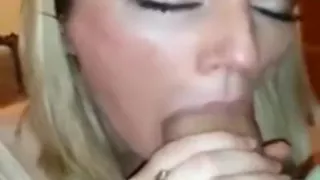 I gave her a facial after this babe sucked my prick perfectly