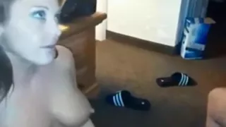 Pleasuring my breasty wifes raunchy needs