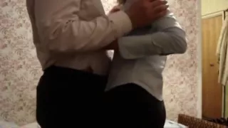 Hawt blondie and me after work