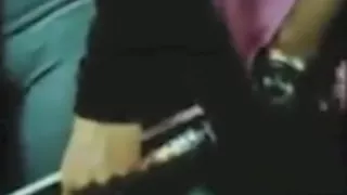 Hawt doxy teasing with her outstanding arse on the bus