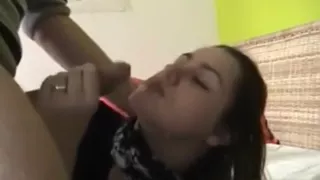 Wench makes me cum and swallows all cream