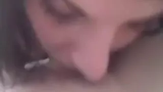 Awesome homemade dark brown oral-stimulation,deepthroat and spunk flow compilation