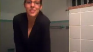 Brunette Hair gal showing her not so slender but hawt body