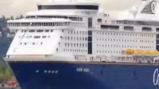 Corpulent German playgirl and her fella on a ship