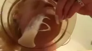 Czech slut drank all jizz out of my condom!