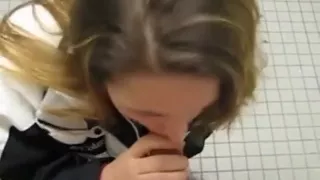 girl honey on her knees