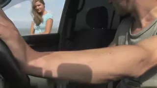 Giving head in the car