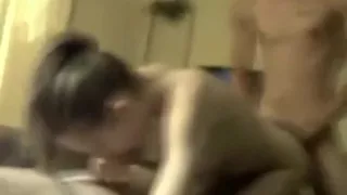 Homemade vid of this college slut