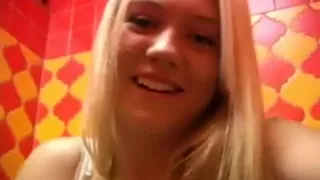 Hot girl girl in a bathroom