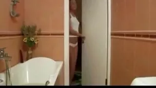 Jania pushed her vibrator as deep as possible!