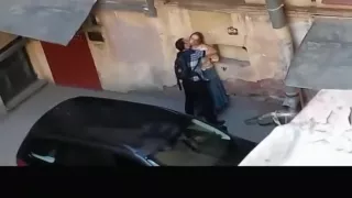 Making out on the street